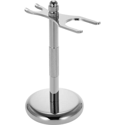 Removable Shaving brush Stand Razor Holder silver mans shavned stand shaving brush shelf Mens face makeup