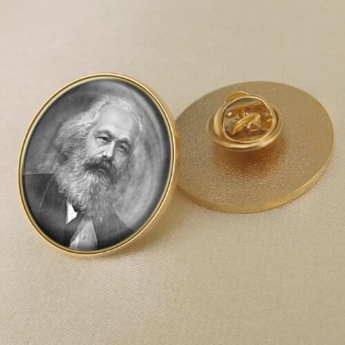 The Great Man Marx/Friedrich Engels/Lenin/Stalin/Mao Zedong Brooch/Badges/Lapel Pins