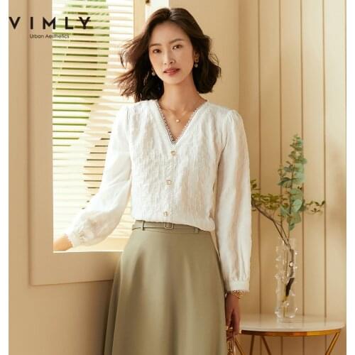 Vimly Womens Chiffon Shirts