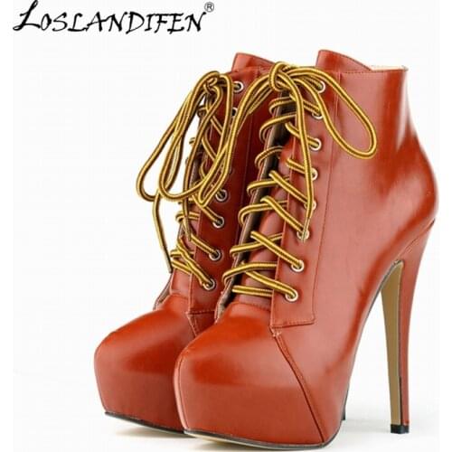 LOSLANDIFEN New womens high heels party court shoes flock concealed pumps platform pointed toe us size us5-10 819-1YP