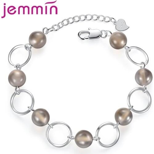 925 Sterling Silver Charm Bracelet For Decoration Fashion Jewelry Lobster Clasp Women Girls Party Engagement Wholesale