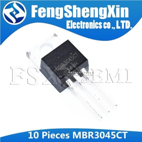 10pcs MBR3045CT TO-220 MBR3045 TO220 MBR3045C 30A45V Schottky fast recovery diode