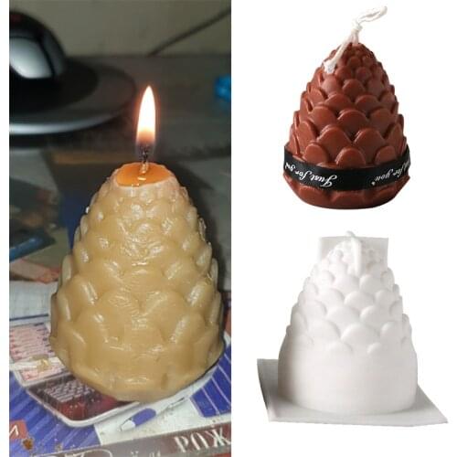 3D Pine Cones Silicone Mold For DIY Handmade Candle Making 3D Candle Molds Silicone Wax Mold Soap Making Soap Mold