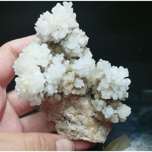93.8gNatural rare cactus flower calcite and crystal mineral specimen healing energy teaching furniture decoration QUARTZ GEM