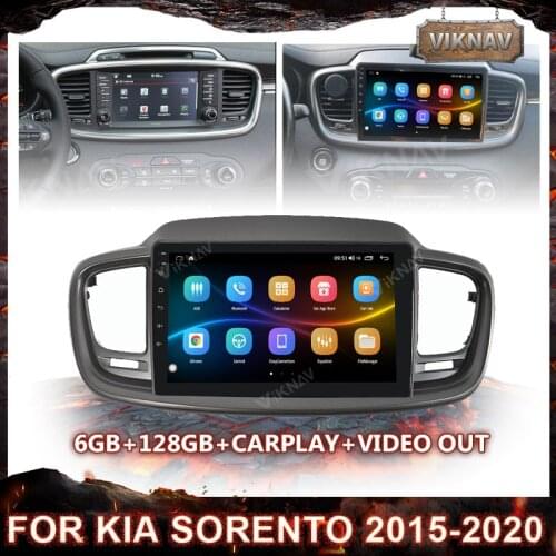 10 inch For Kia Sorento 2015-2020 Car Radio Multimedia Video Player Navigation GPS Android 10.0 No 2din DVD Stereo Tape Recorder