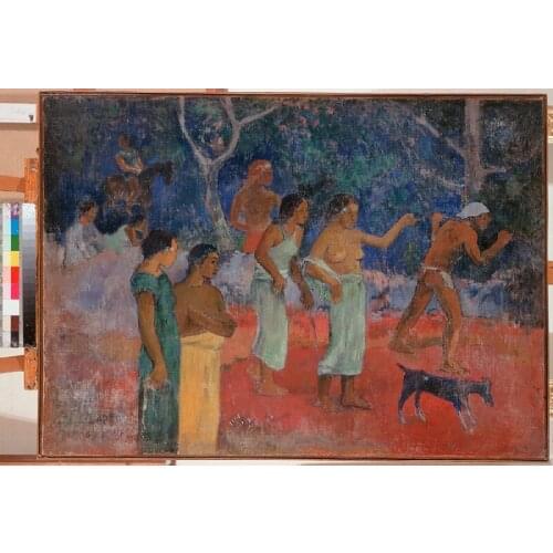 Free shipping Canvas prints oil painting Africa people art painting Ancient peoples life view canvas wall art