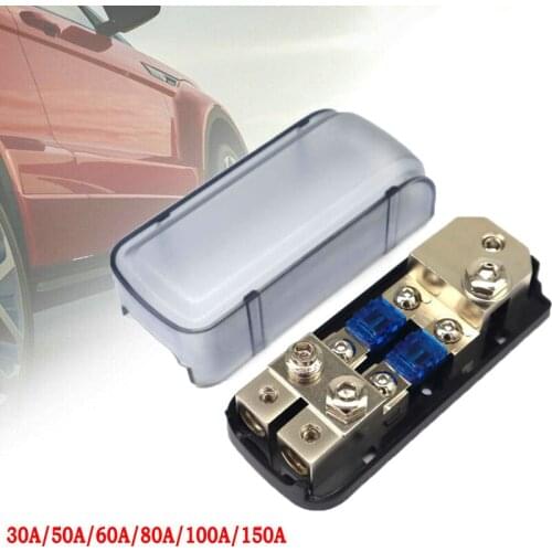 Auto Audio Refit Amplifier Fuse Holder Stereo Amplifier Refit Inline Fuse Car Stereo Modified Fuse Insurance Seats 30A-150A