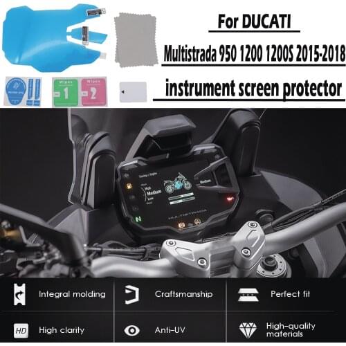 For DUCATI Multistrada 950 1200 1200S 1260 S 2015-2018 TPU motorcycle dashboard screen protector Anti-scratch Protective Film