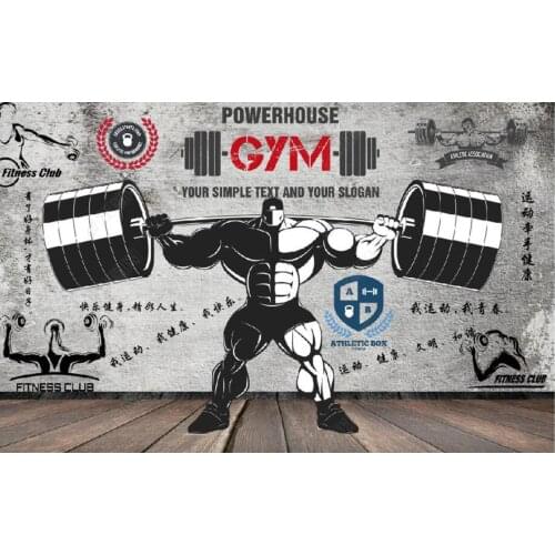 Custom photo wallpaper for walls 3d mural Modern Retro nostalgic gym murals background wall papers home decor