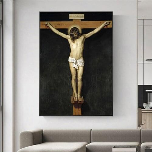 Christ Crucified Famous Canvas Paintings Reproductions On The Wall Christian Wall Art Canvas Prints Jesus Wall Pictures Cuadros