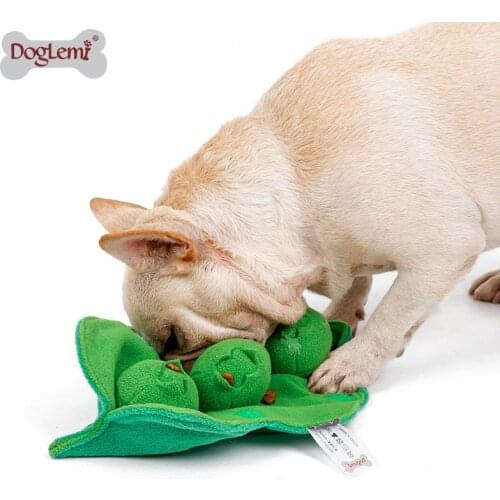 Pea Sniffing Dog Toys IQ Educational Ball Consuming Physical Supplies Molar Stick Plush Sounding Relieving Boring Pet Toys