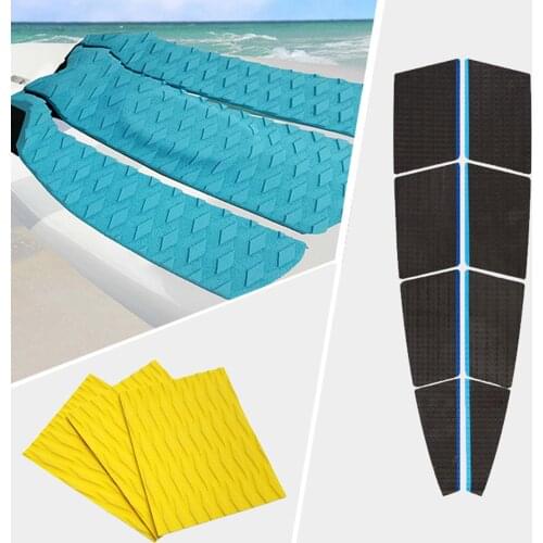5PCS Surfboard Kiteboard Shortboard Surfing Traction Pad Deck Grip Tail Pad Surfing Anti-slip Deck Bar Tail Mat DIY Pad
