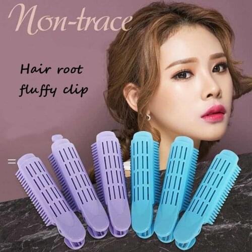 Natural Fluffy Hair Clip Curly Hair Plastic Hair Root Fluffy Clip Bangs Hair Styling Clip Candy Color Hair Pins Hair Accessories