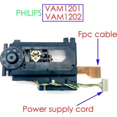 Original vam1201 vam1202/12 cd laser pick ups with power supply cord for cd player
