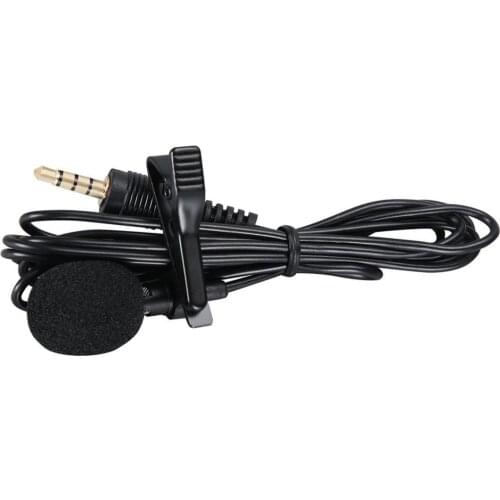 1.45m Mini Portable Microphone Condenser Clip-on Lapel Lavalier Mic Wired Mikrofo/Microfon for Phone for Laptop