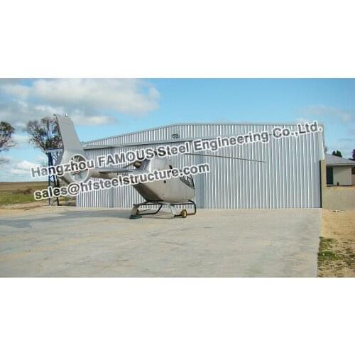 Pre engineered steel structure aircraft hanger