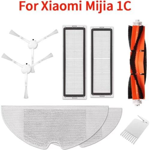 Xiaomi Mijia 1C Sweeper Robot for Side Roller HEPA Filter Main brush Mop Main Brush Box Vacuum Cleaner Parts Accessories