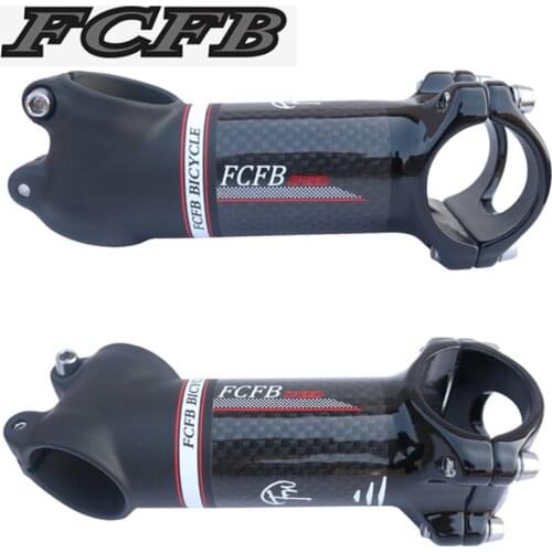 Bike stem FCFB red white stem angle 17/angle 6 carbon Aluminum bicycle stem carbon road mountain stem MTB stem glossy matt
