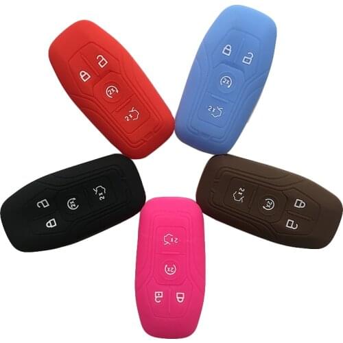 Car Remote Key Fob Cover Case For Ford Fusion Mondeo Mustang F-150 Explorer Edge 2015 2016 2017 2018 Car Accessorries Key Case