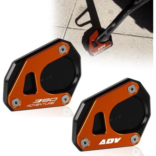 390 ADV Adventure 2020 2021 Motorcycle CNC Foot Side Stand Enlarge Extension Kickstand 390 ADVENTURE 390ADV 390 Adv Accessories