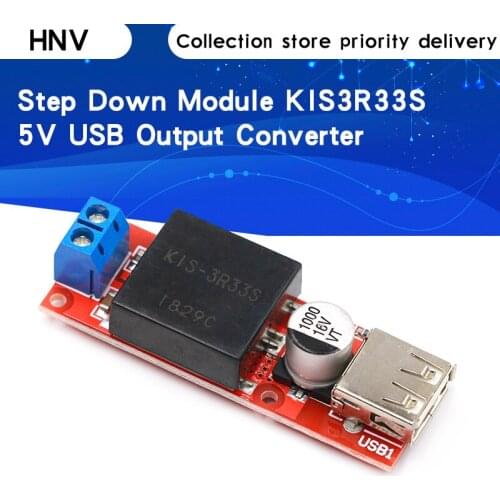 5V USB Output Converter DC 7V-24V To 5V 3A Step-Down Buck KIS3R33S Module KIS-3R33S