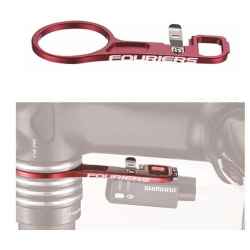 Fouriers CNC Alloy Battery Mount For S H I M A N O Di2 EW90A EW90B Juction Adaptor 6 & 17 Degree 50 55 60 mm Black