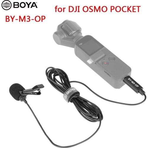 BOYA BY-M3-OP MIC for DJI OSMO POCKET Stabilizer Gimbal Video Recording Mic Lavalier Microphone BY M3 OP USB Type-C Vlog Film