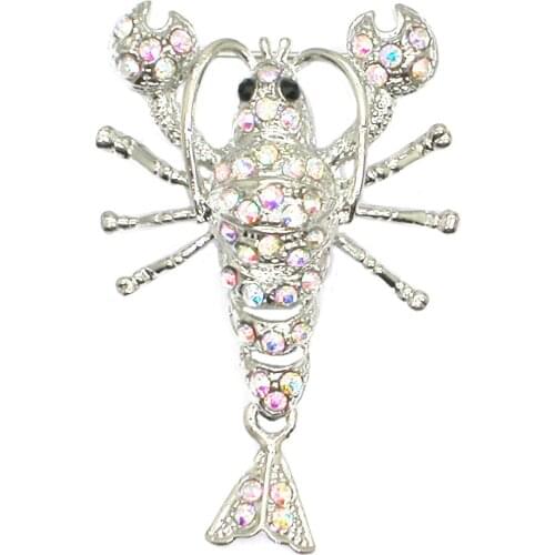 Lobster brooches Fashion Brooch Pins Elegant Coat Accessories jewelry Gift