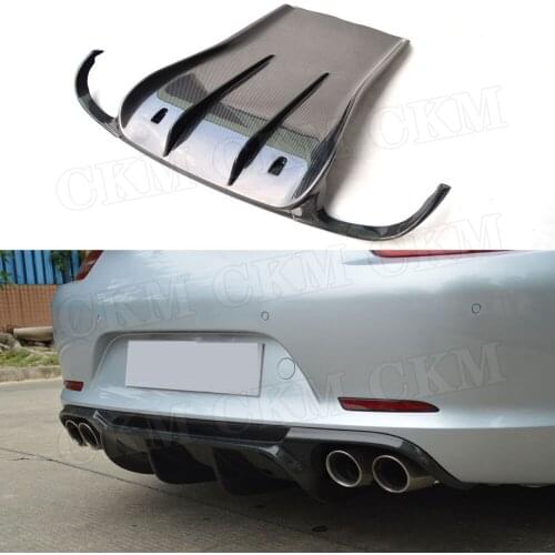 Carbon Fiber Rear Lip Spoiler Diffuser for Porsche 911 991.1 991.2 Carrera 991 GT3 2012 2013 2014 2015 VRS Style
