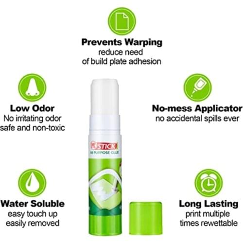 28EA 3D Printer Glue Sticks PVP Solid Glue Sticks for 3D Printer Hot Bed Removing Printing Models