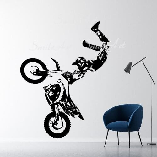 Creative Motorcycles Wall Stickers Animal Lover Home Decoration Accessories For Living Room Decoration Accessories Murals
