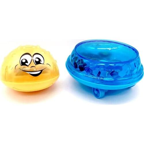 Cute Water Spraying Ball Baby Floating Bath Toy Electric Induction Sprinkler Bathtub Toys Rotating with Shower 3D Light Musical