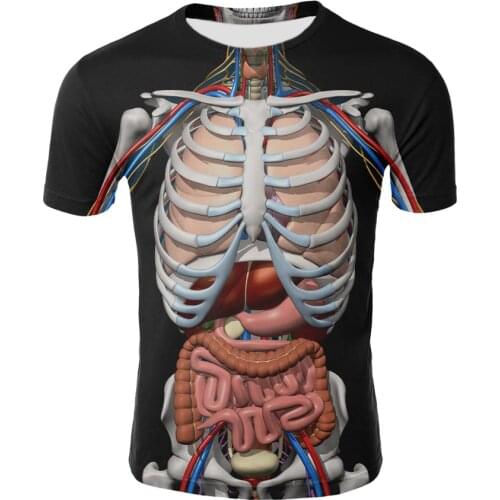 Skull 3D printing horror skull T-shirt Cool cool T-shirt Gothic style Punk T-shirt Retro T-shirt 3DT shirt men