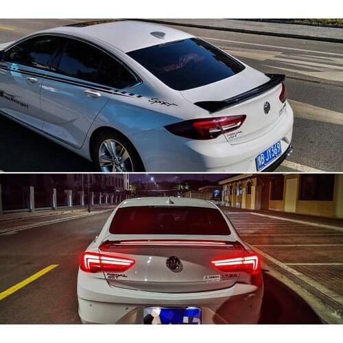 New Design Rear Wing Spoiler For Opel Insignia Body kit spoiler 2017-2019 ABS Flowing Brake Lamp Trunk ABS Plasti Spoiler Wing