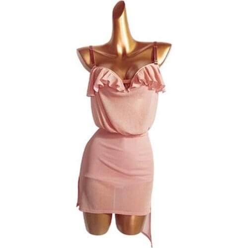 Latin Dance Dress Women Sleeve Tango Rumba Flamengo Ballroom Dance Dress For Women Costume