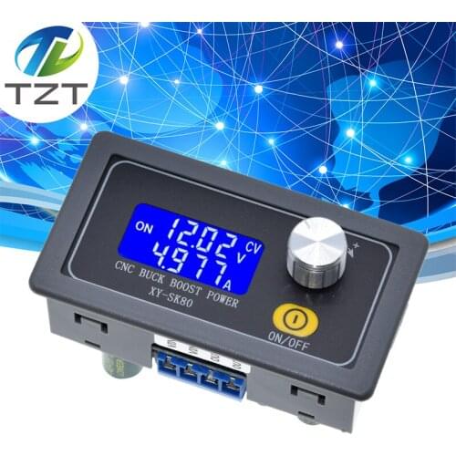 DC DC Buck Boost Converter CC CV 0.6-36V 5A 5V 12V 24V Power Module Adjustable Regulated laboratory power supply SK80