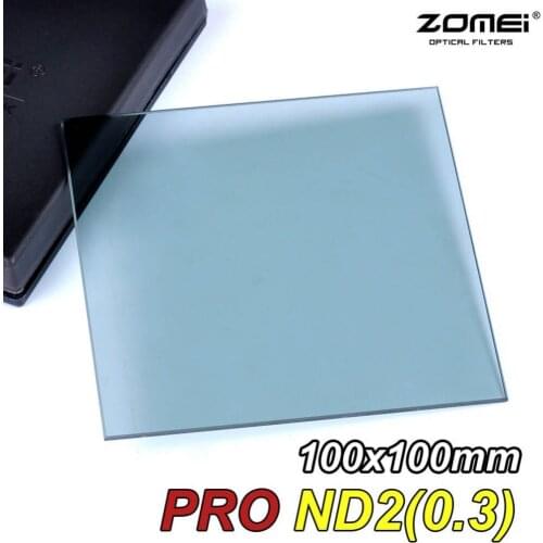 Zomei Professional 100mm ND2 Square Filter 100x100mm ND0.3 1-Stop Optical HD Glass Full Gray ND Filter For Cokin Z Series Holder