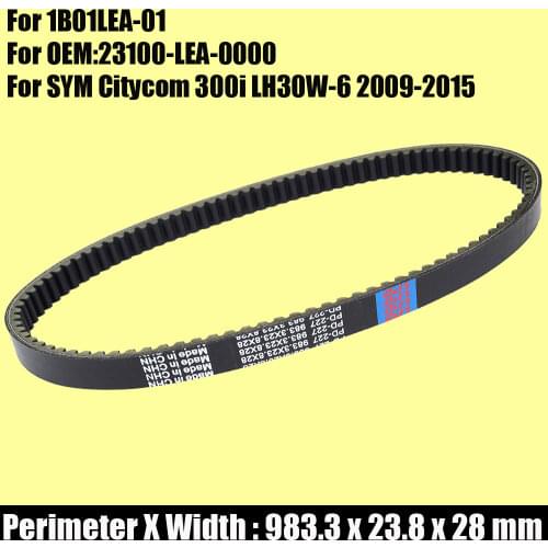 Drive Belt for SYM Citycom 300i LH30W-6 2009 2010 2011 2012 2013 2014 2015 1B01LEA-01 23100-LEA-0000