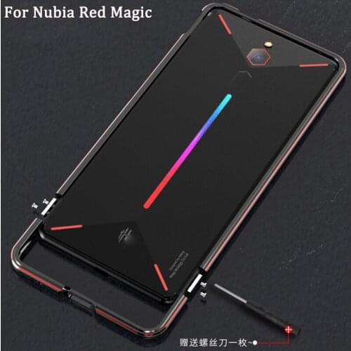Luxury Brand Aluminum Metal Bumper Frame For Nubia Red Magic NX609J Metal Case Cover Column Shape Frame For Nubia RedMagic