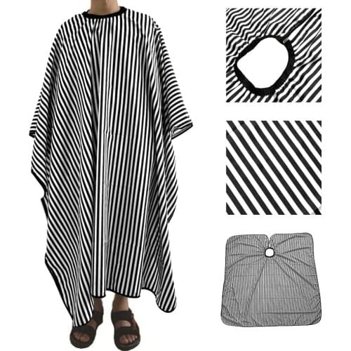 Salon Haircut Gown Robe Barber Hairdresser Hair Dyeing Perming Cape Cloth Cover Cloak