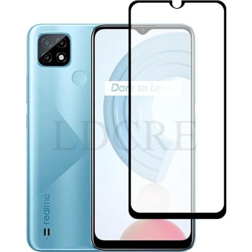 2Pcs For Realme C21 Glass Full Tempered Glass for Realme C11 2021 Ultrathin Glass For Realme C21 C20 C25 Screen Protector Film