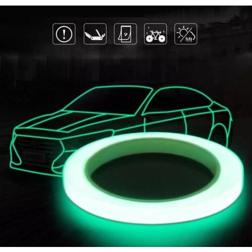 1 Roll Luminous Five Widths In The Dark Car Home Adhesive Fluorescent Emergency Lines PVC Tape Night Vision Luminous Tape