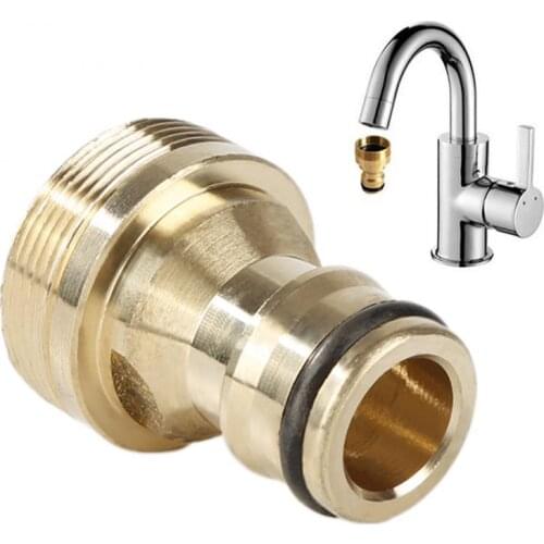 Universal Quick Connector Pure Brass Kitchen Bathroom Faucet Tap Connector Garden Hose Water Connection Adapters Universal Water