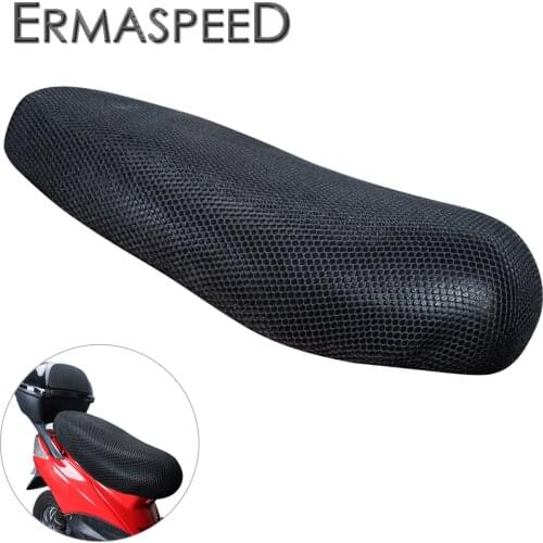 Universal Motorcycle Seat Cover M/L/XL Net 3D Mesh Protector Breathable Cushion Cover For Moto Motorbike Scooter Electric Bike