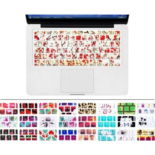 Laptop Keyboard Skin Protector Cover Film Guard Silicone For All Apple Macbook Pro Air Retina 13 15 17 New Plum Blossom Flower