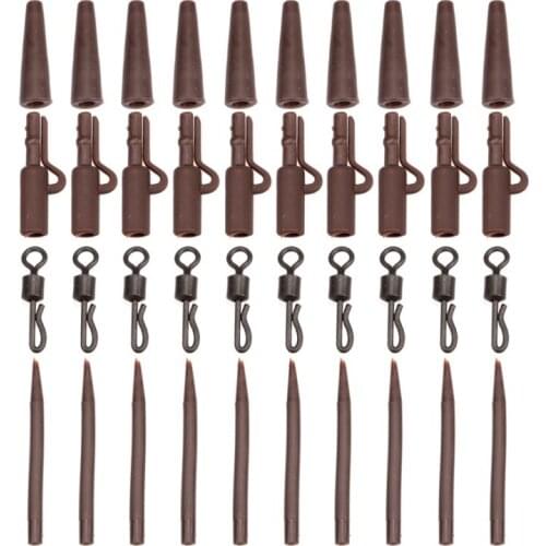40 Pcs/Set New Fishing Brown Tip Tube Repair Kit