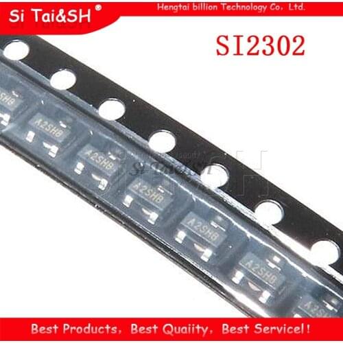 50PCS SI2302 SI2307 SI2301 SI2305 SI2306 SOT23 N-channel enhancement mode field-effect transistor