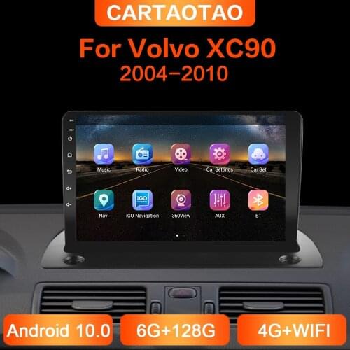 6G+128G 2din Android Car Radio GPS RDS DSP multimedia player For Volvo XC90 2004 2005 2006 2007 2008 2009 2010 car player NO DVD