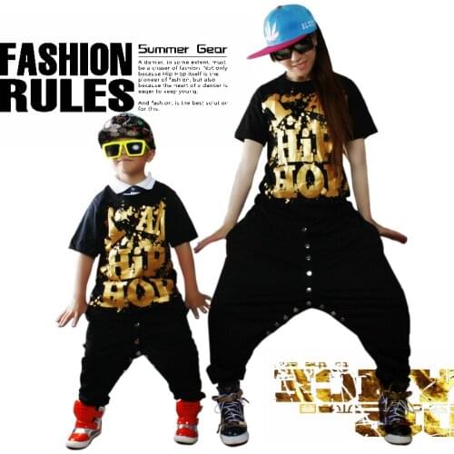 2015 New fashion Hip Hop Dance Harem Pants Spliced Sweatpants Streetwear JAZZ Costumes patchwork women kids punk sports trousers