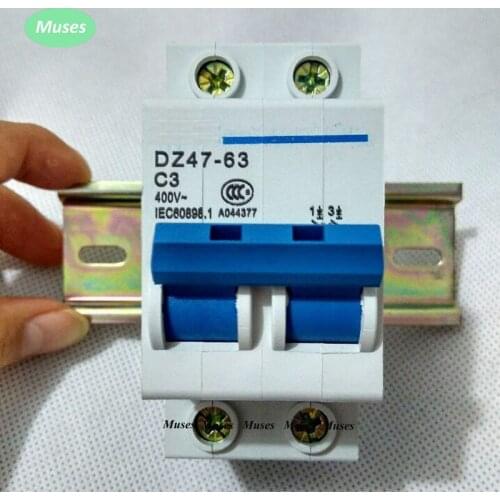 DZ47-63 2P 3A 230/400v 50HZ/60HZ Mini Circuit breaker MCB C45 C type
